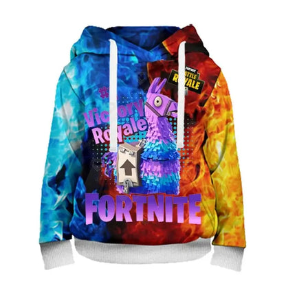 Fortnite Herren-Hoodie, modisches Sweatshirt mit 3D-Print, Battle-Game-Hoodies für Jungen und Mädchen, Hip-Hop, Herren, Freizeit-Oberbekleidung