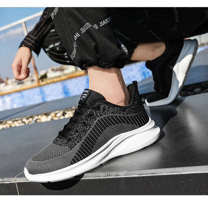 Skórzane męskie buty sportowe – modne, codzienne, włoskie, oddychające, rekreacyjne, męskie trampki, obuwie antypoślizgowe, męskie buty wulkanizowane
