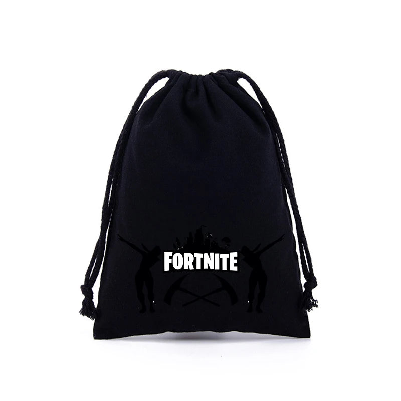 Fortnites Boys Girls Drawstring Bags Cartoon Anime Printed Large Capacity Storage Bags Tote Bag Handbag New Cute Birthday Gifts