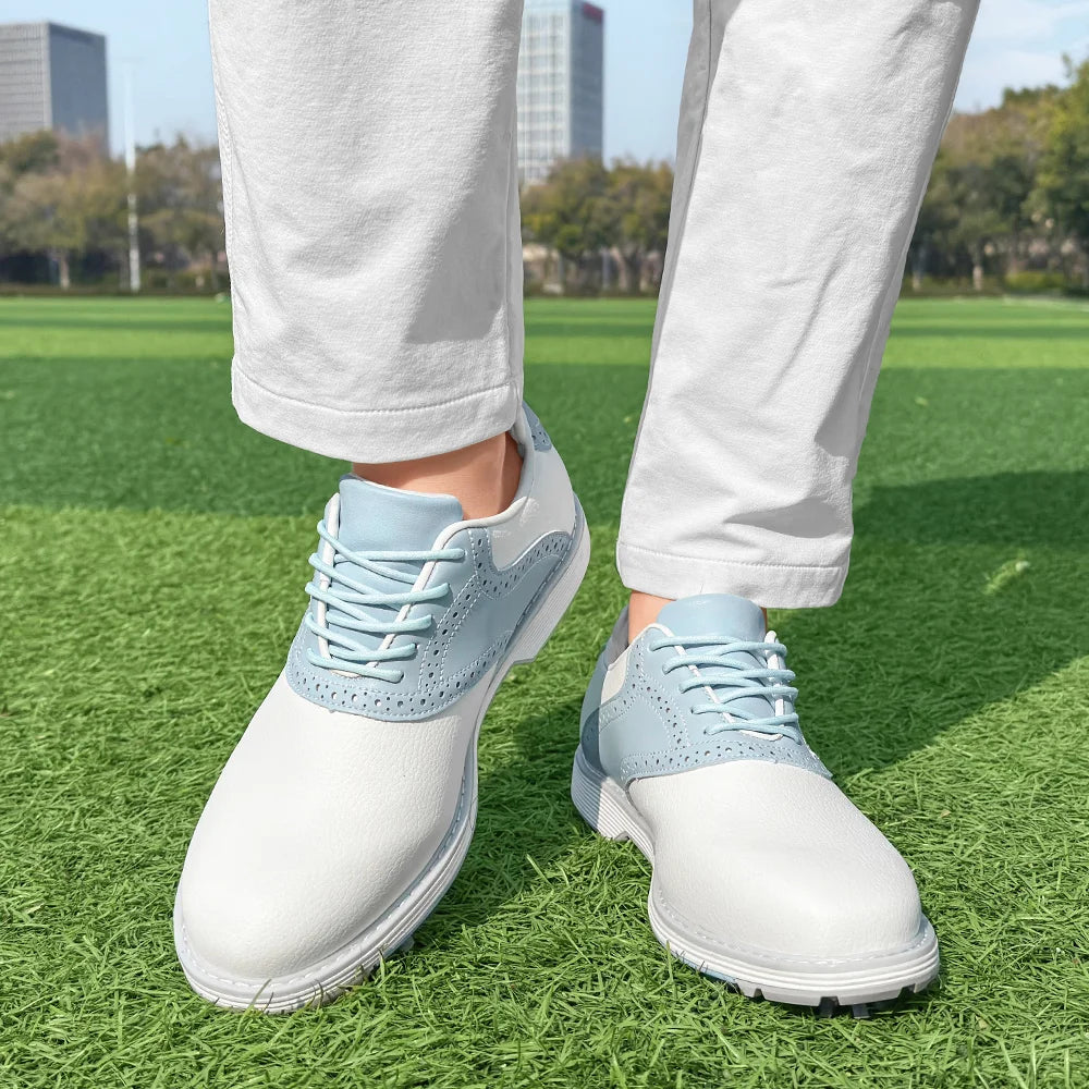 Chaussures de golf professionnelles pour femmes, chaussures de marche décontractées et tendance, chaussures de sport de golf confortables et antidérapantes pour le fitness en plein air