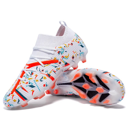Professional Football Boots Men Breathable Mesh Soccer Cleats Anti Skid Fast Sneakers Fashion Artificial Grass Male Soccer Shoes