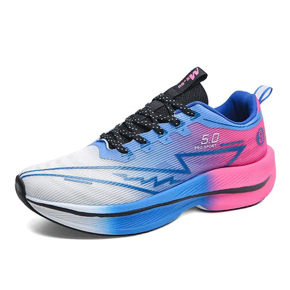 Heren hardloopschoenen met koolstofplaat, zacht gedempte, schokabsorberende sportschoenen, unisex sneakers, lichte antislip trainingsschoenen