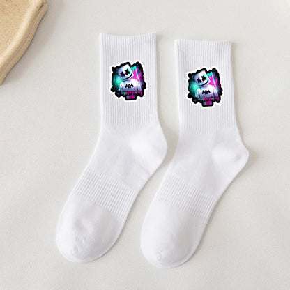 Fortnite Socks Cartoon Game Character Long Socks for Kids and Students in Spring and Autumn Solid Color Cotton Socks Birthday Gifts