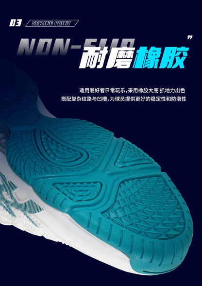 Herren Damen Badmintonschuhe Tischtennisschuhe für Volleyball Handball Sport-Sneaker rutschfest aus Mesh atmungsaktiv für das Training auf dem Spielfeld