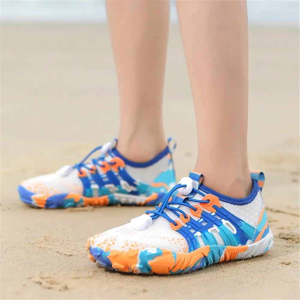 12 Farben Wasserschuhe für Kinder, Sommer, Strand, Five Fingers, Barfuß, Schwimmen, Aqua-Schuhe, schnell trocknend, Meer, Fluss, Kindersneaker