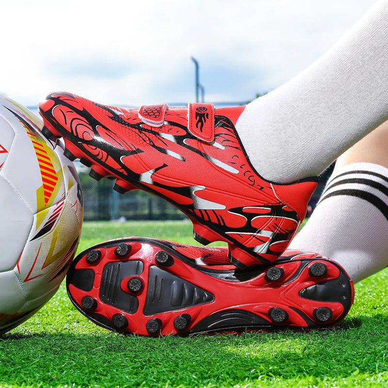 Chaussures de Football pour enfants, crampons de Football en plein air, chaussures de sport professionnelles pour garçons et filles, bottes de terrain de Football de haute qualité pour enfants