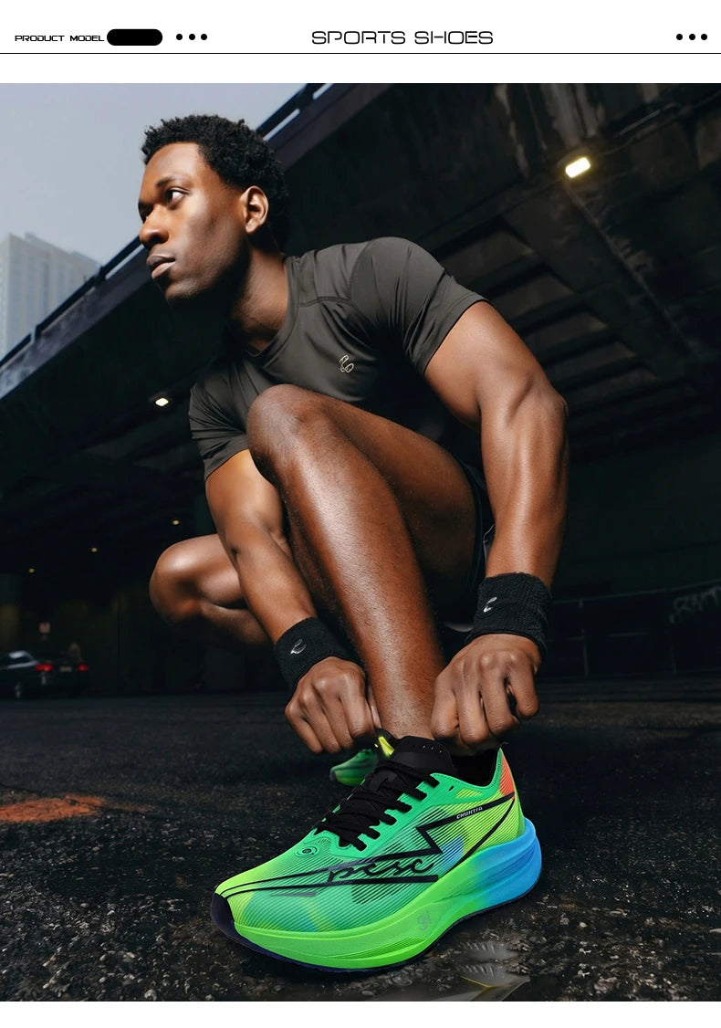 Herren-Sportschuhe Laufschuhe mit Carbonplatte Herren-Marathon-Sneaker Rennschuhe Stoßdämpfende Leichtathletik-Trainingsschuhe für Damen
