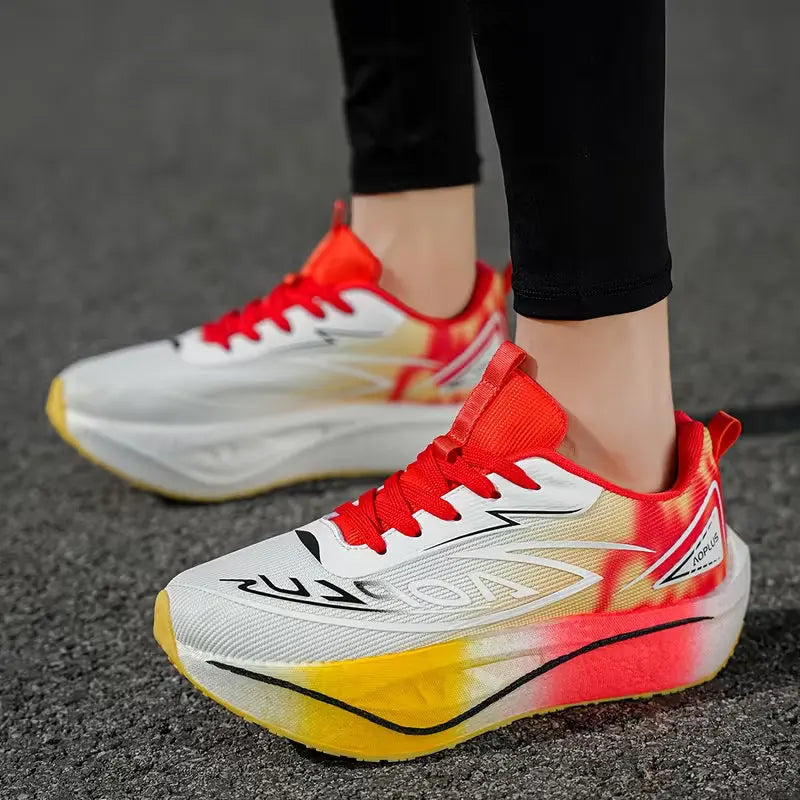 2026 Air Cushion Jogging Shoes Running Shoes Carbon Board Marathon Men Sports Breathable Lightweight Women's Nonskid Sneakers