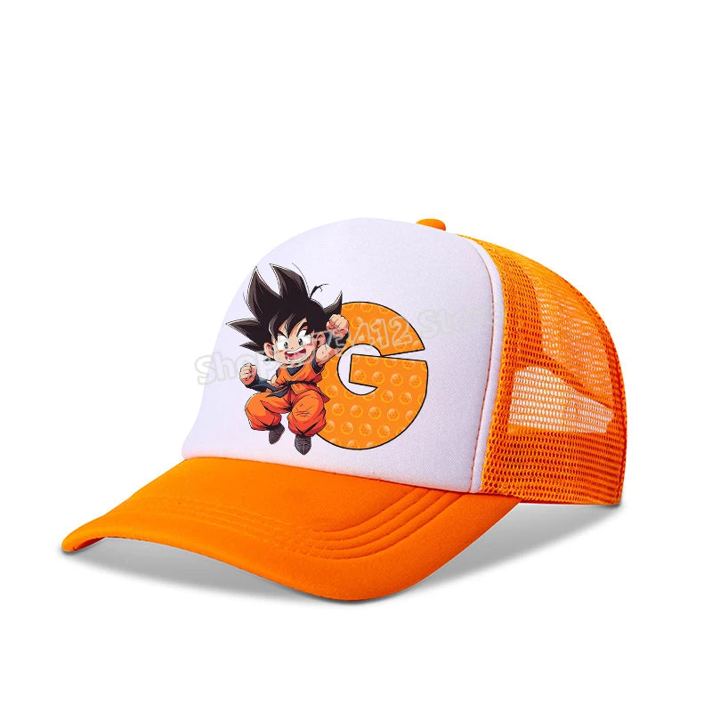 Dragons Ball Baseball Cap Orange Adult Sunshade Hat A-Z Letter Adjustable Truck Driver Boy Girl Universal Casual Peripheral Item