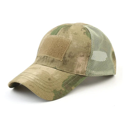 Podesiva kapa Outdoor Multicam kamuflažnog uzorka s mrežicom, taktička snapback kapa za airsoft, ribolov, lov, planinarenje i košarku
