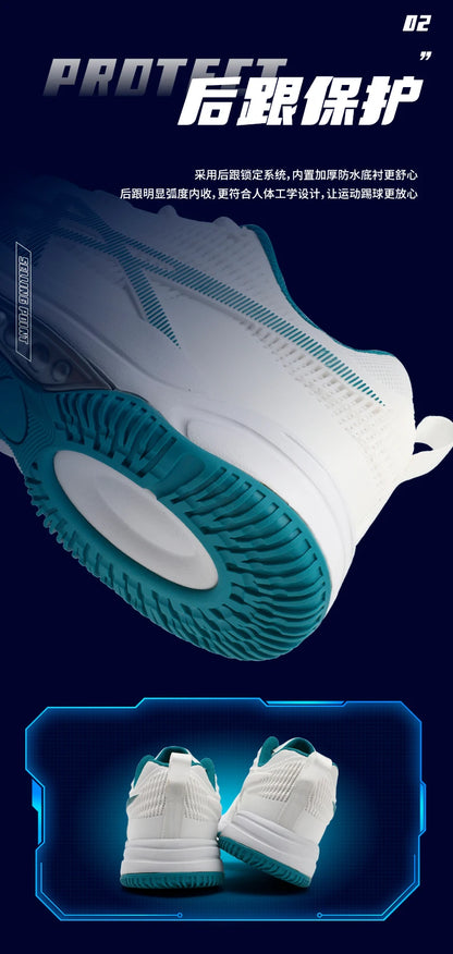 Herren Damen Badmintonschuhe Tischtennisschuhe für Volleyball Handball Sport-Sneaker rutschfest aus Mesh atmungsaktiv für das Training auf dem Spielfeld