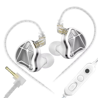 KZ Nouveaux écouteurs intra-auriculaires Axas FPS pour le jeu, avec DSP réglable professionnel, réduction de bruit, câble 2 broches détachable, écouteurs ergonomiques pour e-sport