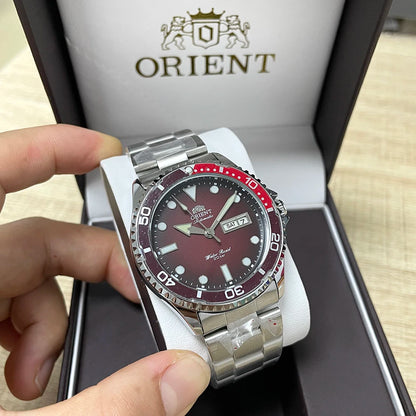 Orient Automatic Diver Watch Men 200M Waterproof Multi-Color Dial Stainless Steel Wristwatch