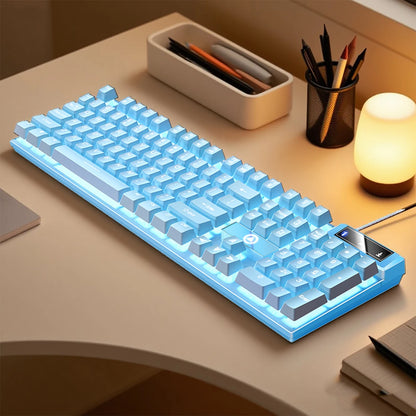 YINDIAO K500 Wired  Keyboard Gaming  Laptop Desktops PC Computer Office Accessories Low Profile Gamer Keyboards With Numpad