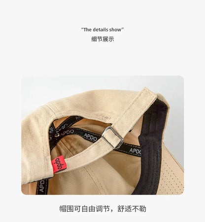 Big Head Baseball Cap Embroidery Polar Bear XL Size Sun Visor Cap Unisex Casual Solid Colors Fisherman Cap Woman Man Beach Hat