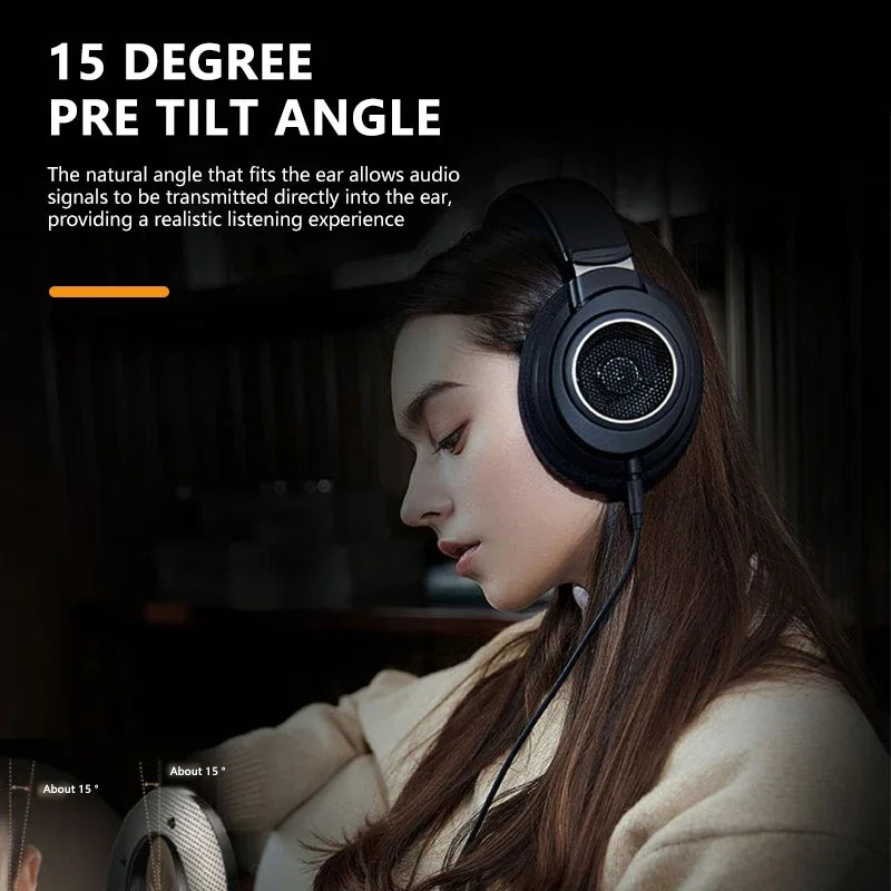 Original PHILIPS SHP9600 Wired HiFi Stereo Headphones Open-Back Over-Ear Gaming Headphones with 3.5mm & 6.3mm Audio Jack (SHP9500 Upgrade)
