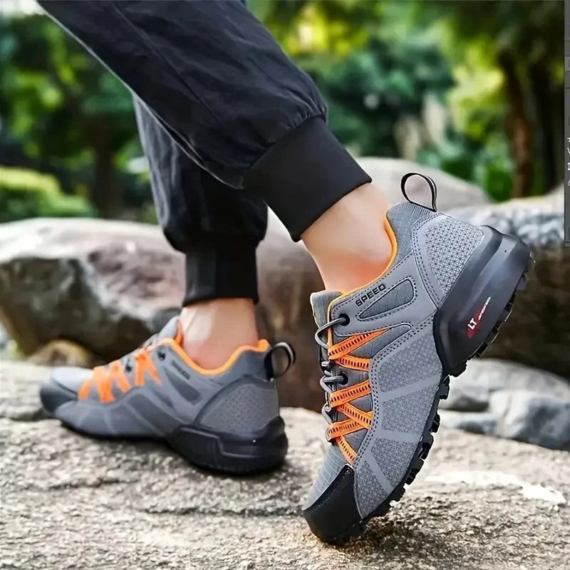 Men Hiking Shoes Outdoor Lightweight Camping Travel Shoes Non-Slip Waterproof Women Large Size Tactical Training Sports Shoes