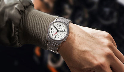 BERNY Titanium Watches for Men Classic Men's Field Watch Easy Read Outdoor Quartz Wristwatch Super Luminous Sapphire 5ATM
