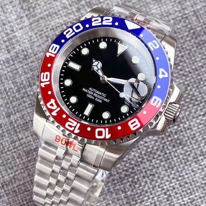 200m Waterproof Miyota8215 Automatic Men's Watch Diver Watches 40mm Mechanical Movement Luminous Jubilee Strap Glide Lock Buckle
