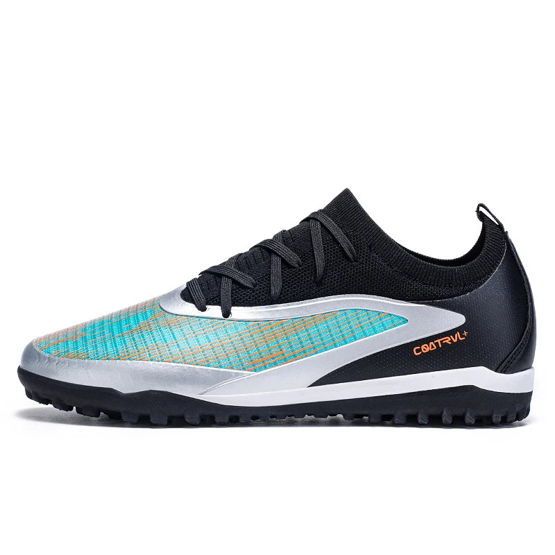 New Men's Soccer Shoes Professional Society Turf Training Football Field Boots Non-Slip TF/FG Indoor Football Shoes Sizes 32-45
