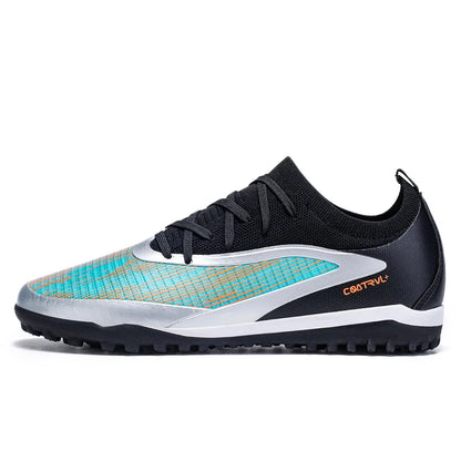 New Men's Soccer Shoes Professional Society Turf Training Football Field Boots Non-Slip TF/FG Indoor Football Shoes Sizes 32-45