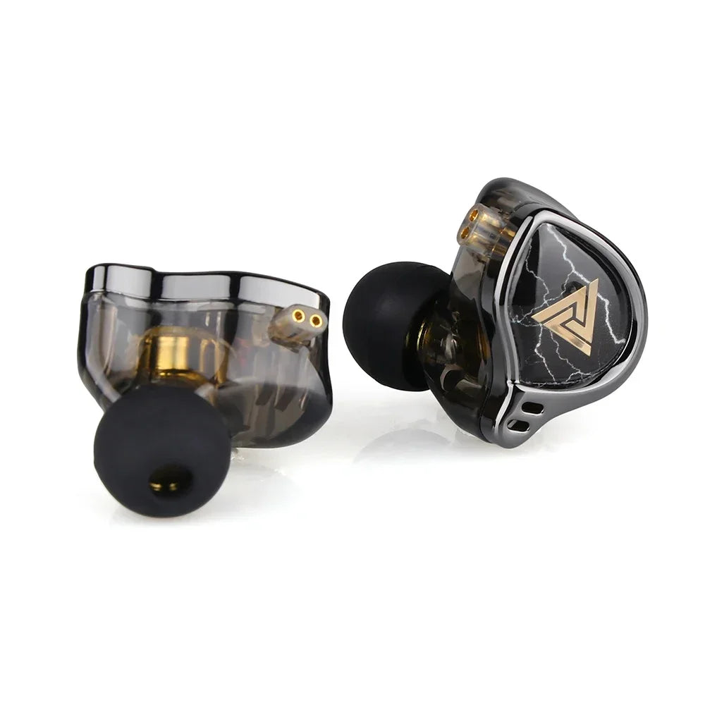 Auricolari QKZ x HBB con diaframma da 10 mm rivestito in titanio, cuffie intrauricolari (IEM) Hi-Fi, cuffie per sport all’aperto