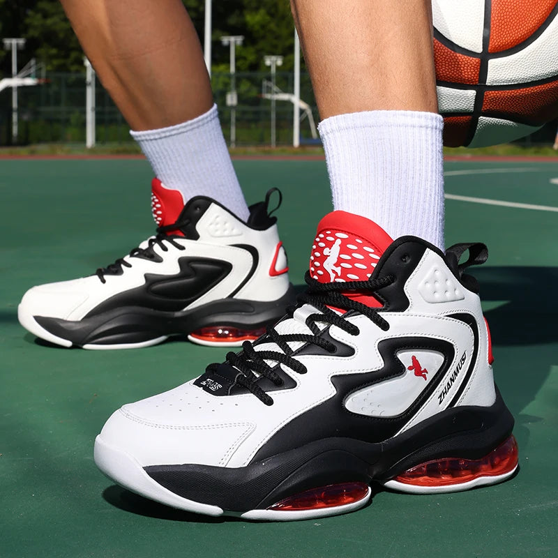 Chaussures de basket-ball pour hommes, respirantes, avec amorti, antidérapantes, résistantes à l'usure, chaussures de course, chaussures de sport pour la salle de sport, baskets de basket-ball pour hommes.