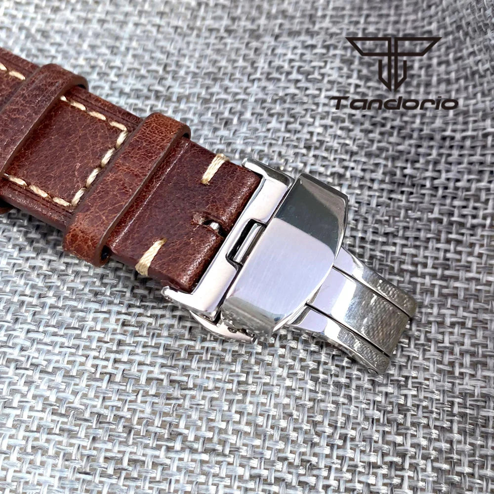 Tandorio 36 mm Fashion 20 BAR automatisk dykar- och pilotklocka för män och kvinnor NH35/PT5000/Miyota8215-urverk safirglas armbandsur med grön luminiscens