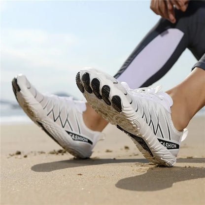 Scarpe da acqua unisex ad asciugatura rapida, scarpe da acqua antiscivolo, sneakers da spiaggia a piedi nudi per uomo e donna, per nuoto, surf, guado e sport all'aria aperta