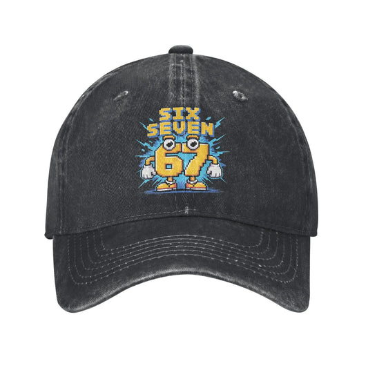 67 Meme Brainrot Six Seven Kids Gaming Gen Alpha Sun Baseball Cap Casual Men Trucker Hat Wholesale Design Outdoor Snapback Cap