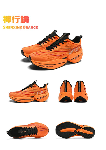 NEW Sports Running Shoes Men Marathon Breathable Comfortable Women Athletic Training Outdoor Sneakers Air Cushion Carbon Plate