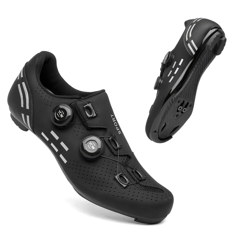 Scarpe da ciclismo di alta qualità da uomo SPD autobloccanti per bici da corsa, scarpe sportive da donna MTB da montagna antiscivolo 36-47