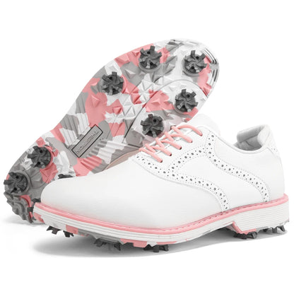 Chaussures de golf professionnelles pour femmes, chaussures de marche décontractées et tendance, chaussures de sport de golf confortables et antidérapantes pour le fitness en plein air