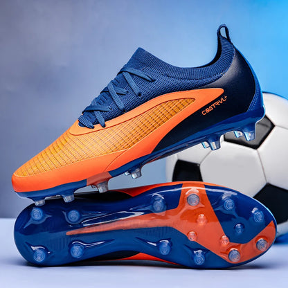 Botas de fútbol para hombre: botas de fútbol ligeras y transpirables, zapatillas de entrenamiento antideslizantes, zapatillas deportivas para actividades al aire libre