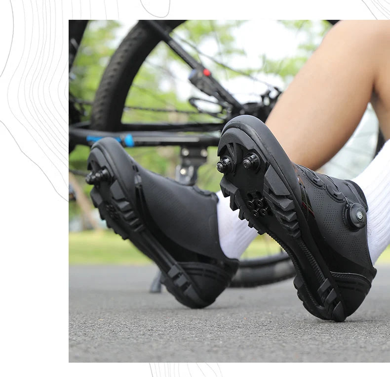 Buty rowerowe unisex Speed – buty wyczynowe SPD do rowerów szosowych z blokadą, oddychające buty MTB do jazdy górskiej i terenowej