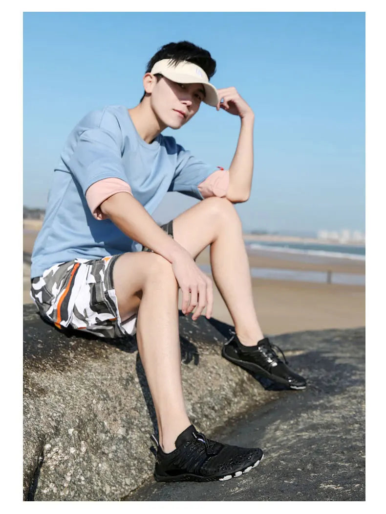 EOCENE – buty sportowe do uprawiania sportów na świeżym powietrzu dla mężczyzn i kobiet, typu „barefoot”, szybkoschnące, plażowe, pływackie, fitnessowe, do brodzenia, wędrówek i jazdy na rowerze – buty wodne