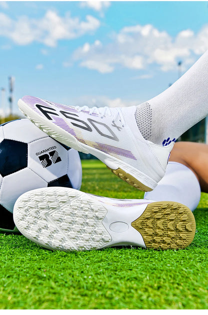New Men's Soccer Shoes Match Football Boots Sneakers Non-Slip Grass Cleats High-Quality Futsal Indoor Hot-Selling High-Top Outdoor