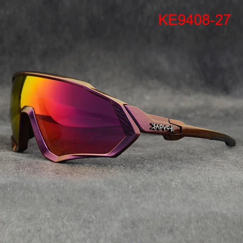 Kapvoe Herren-Marken-Angelbrille, Mountainbike- und Radfahrbrille, Damen-Rennradbrille, Fahrradbrille, Radsportbrille, Oculos Ciclismo