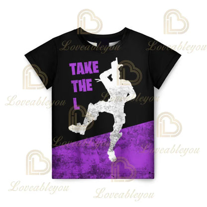 Battle Royale T-Shirt, Fortnite T-Shirt, Victory, Cartoon-Oberteile, Teenager-Kleidung, Kinder, Helden, Spiel, Festung, Nacht, 3D, Jungen, Mädchen, T-Shirt