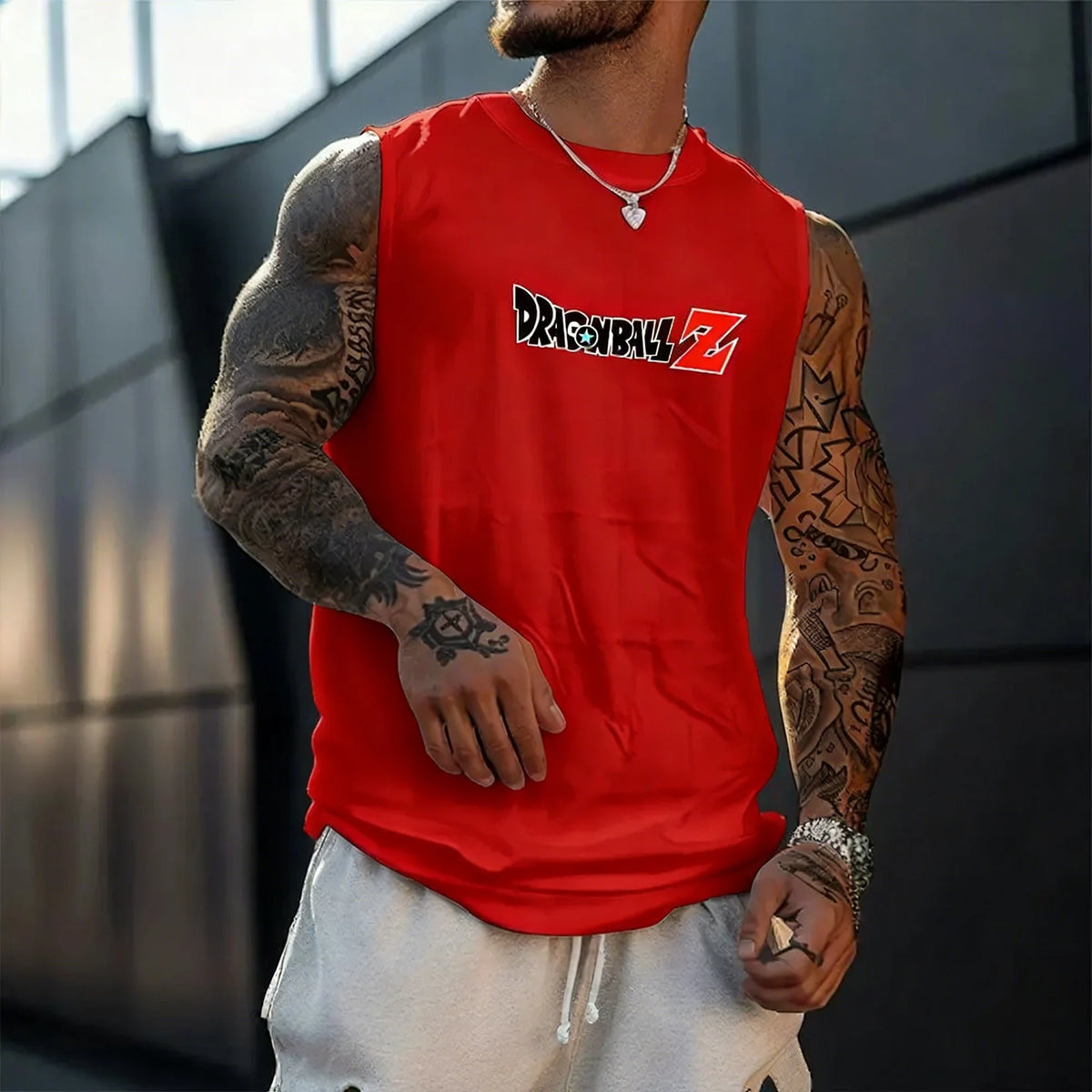 Anime Super Saiyan Son Goku Dragon Ball Gym Novi Harajuku Ljetni Muški Majica Bez Rukava Fitness Prevelika Neformalna Sportska Majica Bez Rukava Y2k