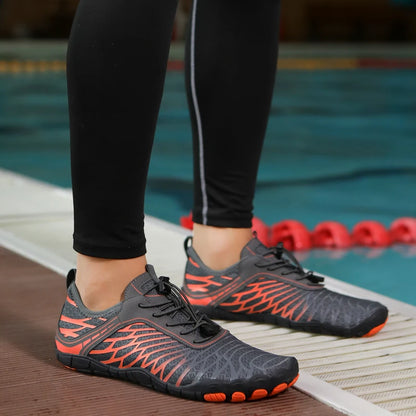 Men Water Shoes Women Beach Barefoot Aqua Shoes Quick Dry Swimming Wading Sports Sneakers Upstream Boating Fishing Surf Sneakers