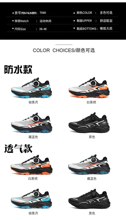 Chaussures de randonnée élégantes pour homme : baskets de trekking résistantes avec doublure moelleuse et chaude pour l'hiver – Chaussures pour homme