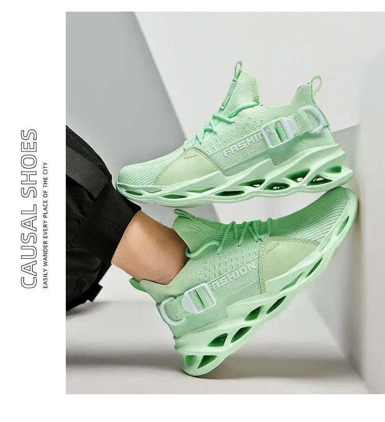 Moda Lila Casual Sneakers Dam Herr Blade Löparskor Storlek 48 Lätta Andningsbara Sportskor Herr Mesh-sneakers