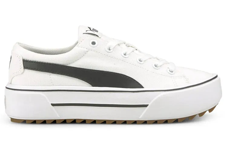 Baskets Puma Kaia Platform, modèle blanc et noir, 383804-01.