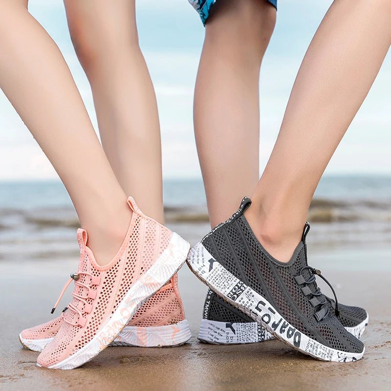 Herren Damen Aqua-Schuhe Watschuhe Wasser stromaufwärts Outdoor-Sport Strand-Sneaker Canyoning Camping Amphibisch Flusswandern Bach