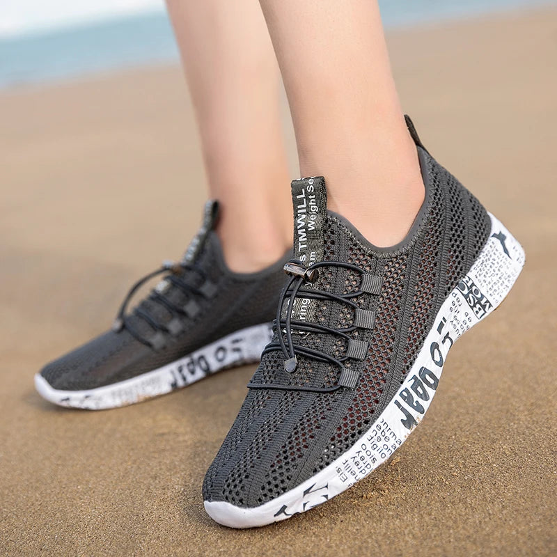 Herren Damen Aqua-Schuhe Watschuhe Wasser stromaufwärts Outdoor-Sport Strand-Sneaker Canyoning Camping Amphibisch Flusswandern Bach
