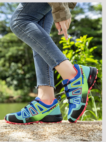 Men's Hiking Shoes Outdoor Sports Lace-Up Hiking Shoes Women's Hiking Sports Non-slip Hunting Tactical Sports Shoes