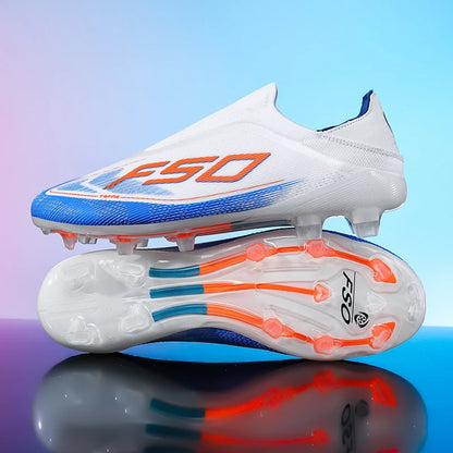 Neue Herren-Fußballschuhe, Futsal- und Outdoor-Sneaker, rutschfeste hochwertige Fußballschuhe mit Stollen für Rasenplätze, Bestseller, High-Top, leicht