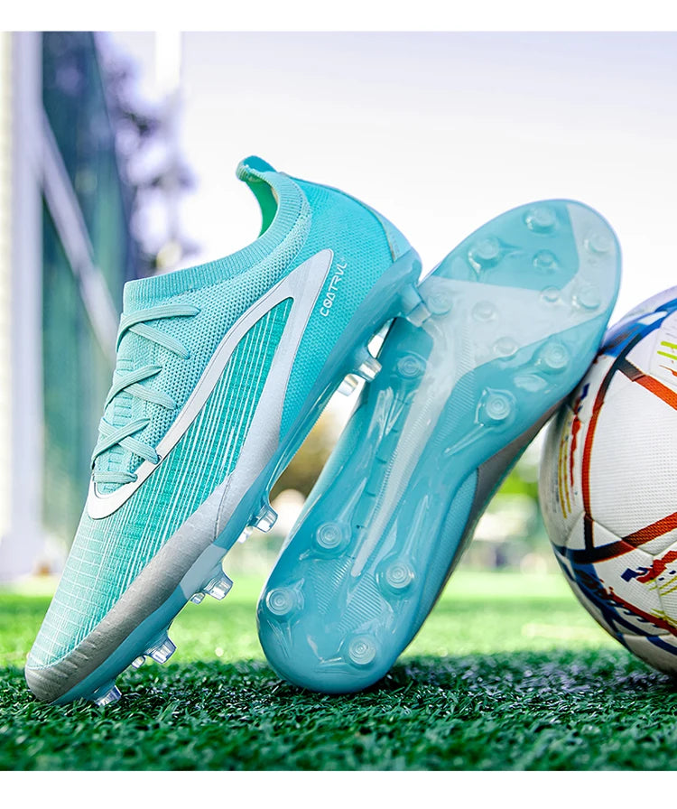 Botas de fútbol para hombre: botas de fútbol ligeras y transpirables, zapatillas de entrenamiento antideslizantes, zapatillas deportivas para actividades al aire libre