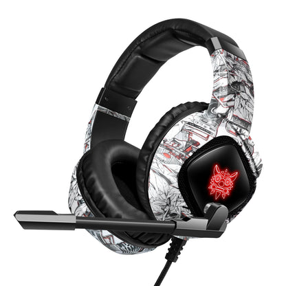 ONIKUMA casque de jeu professionnel avec micro rétro-éclairage LED casque filaire Gamer suppression du bruit pour PS4 PS5 XBOX PC Gamer